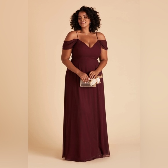 BIRDY GREY Devin Convertible Chiffon Dress In Cabernet - Picture 4 of 9